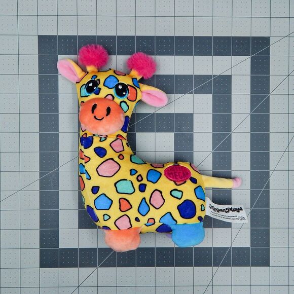 Megan Plays Giraffe Plush Toy Beanie Basic Fun Claires Exclusive Stuffed - Picture 5 of 7